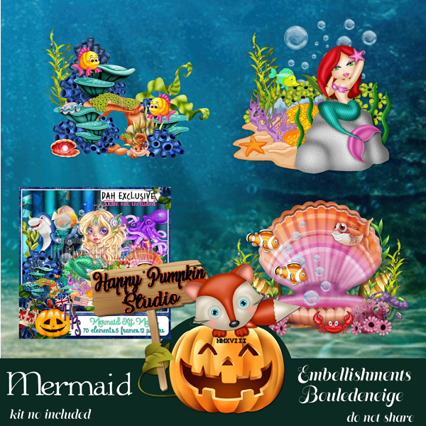 EXCLUSIVE HPS Mermaid Embellishments